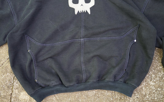 Black skull hoodie